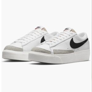 Nike Blazer Low Platform White/Black, Size 9